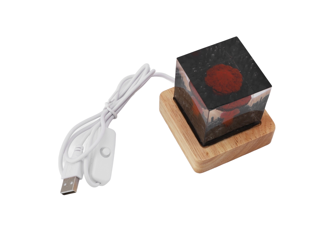 Lámpara ambiental 2026 con forma de hongo y explosión nuclear, luces rojas, USB 5V para decoración de dormitorio y sala de estar.