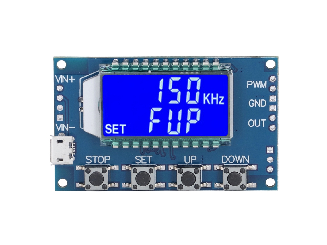 2026-módulo Generador Señal Pwm Pulso Onda Cuadrada Rectangular Con Lcd Frecuencia Ajustable