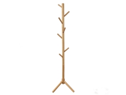 Relaxdays, Perchero Modular, 8 Ganchos, Hasta 175 Cm, Pasillo Y Oficina, Madera De Pino, Natural