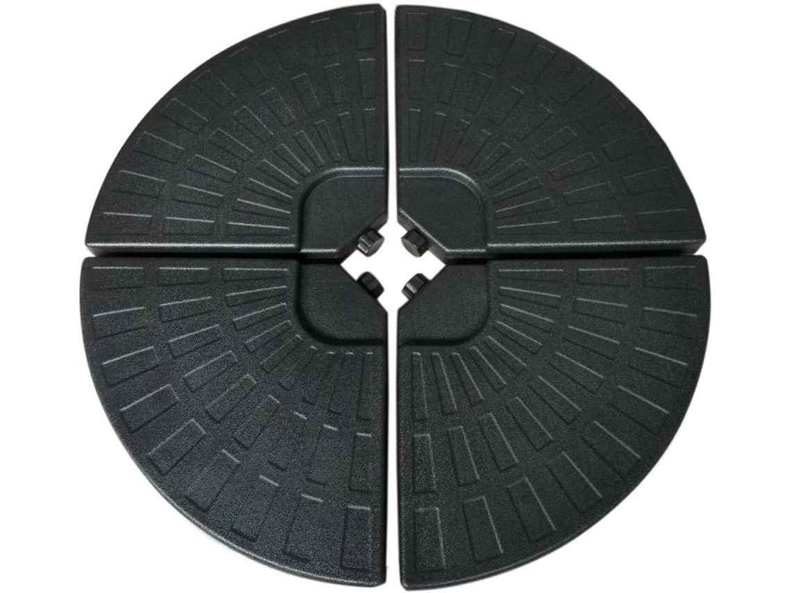 Base De Sombrilla HAPPY GARDEN Saint Malo Juego De 4 Bases Redondas