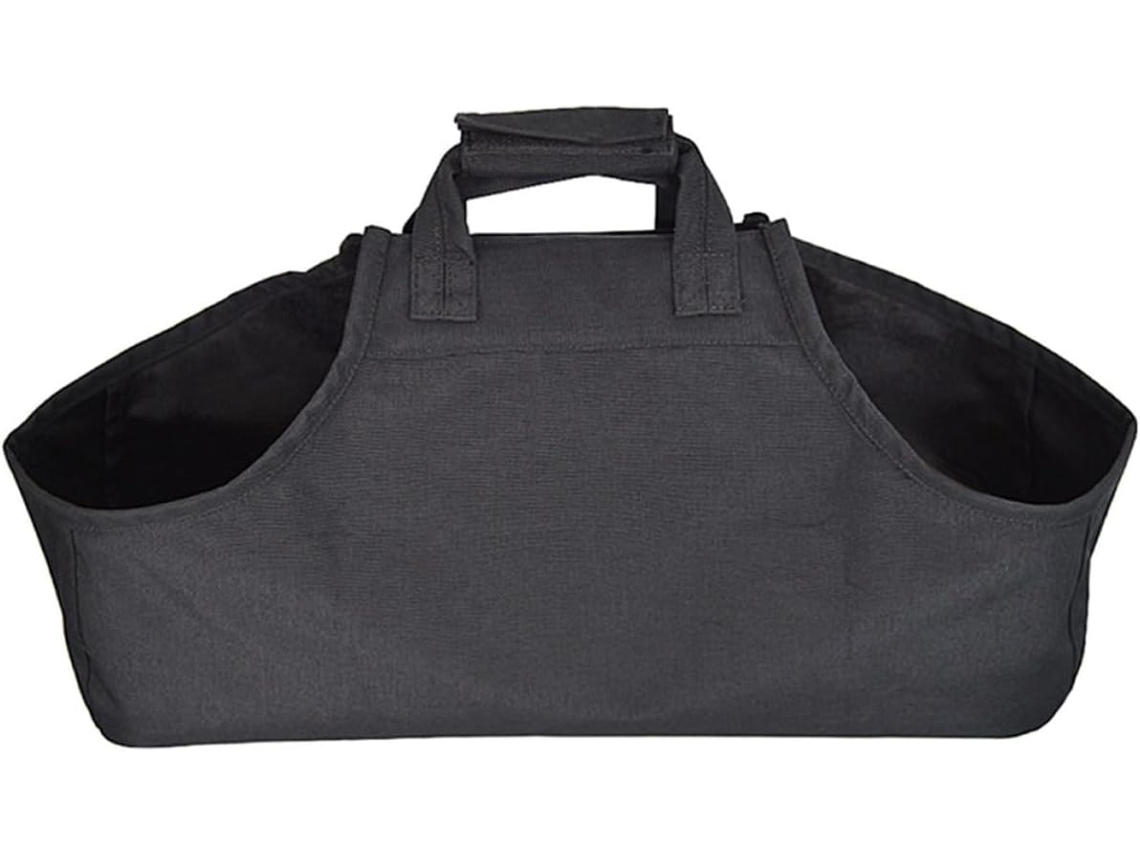 Bolsa De Almacenamiento Portátil Para Exteriores De Lona Oxford Negra Con Asa.