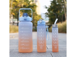 Juego De 3 Vasos De Agua De Alta Calidad (azul, 2 L + 750 Ml + 300 Ml)