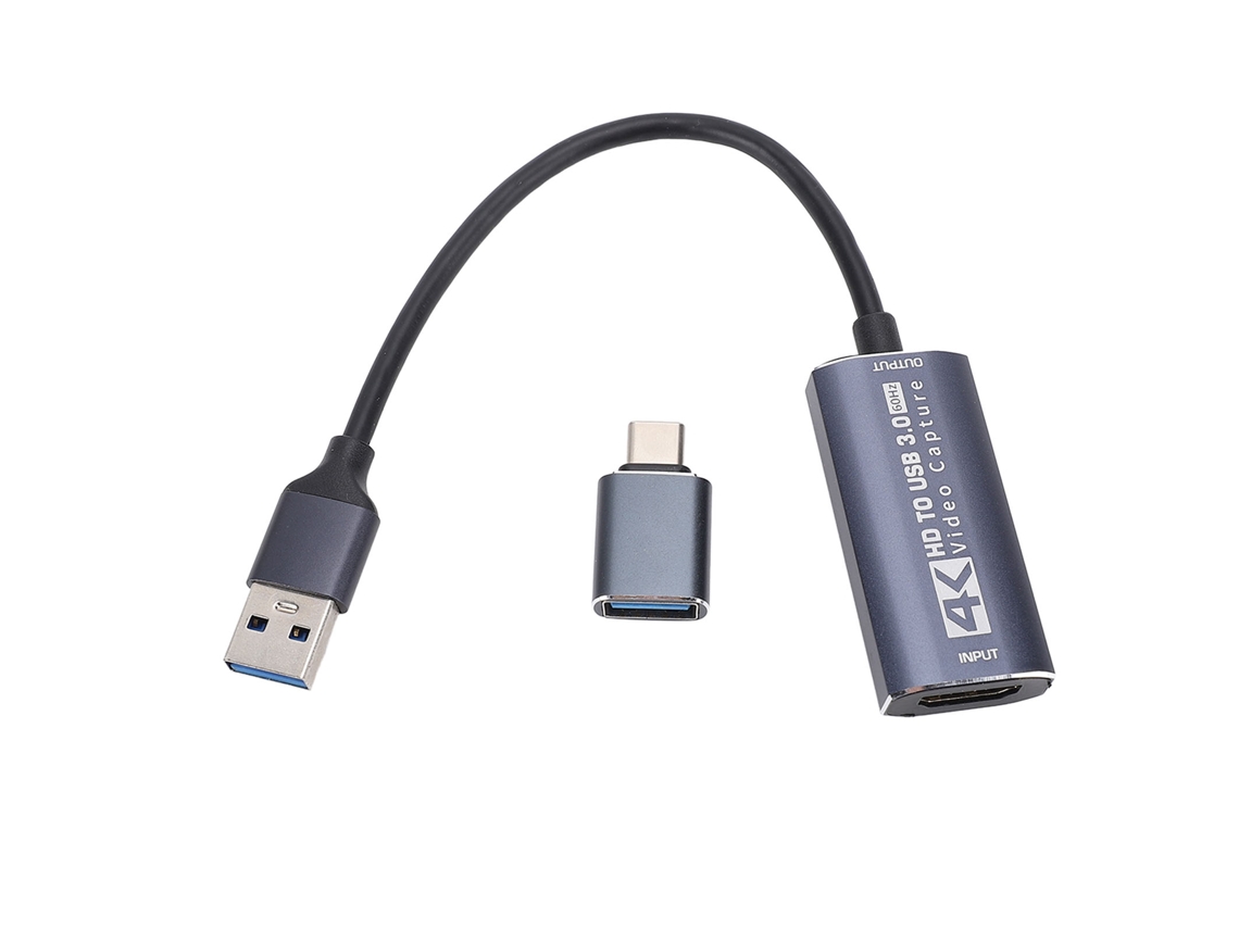Tarjeta De Captura De Vídeo Hd 1080p Usb 3.0/tipo C Para Grabación De Juegos Y Retransmisiones En Directo.