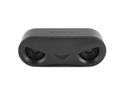 Altavoz Bluetooth inalámbrico portátil dual con luz LED y altavoz estéreo con disco U, color negro, Chennnls