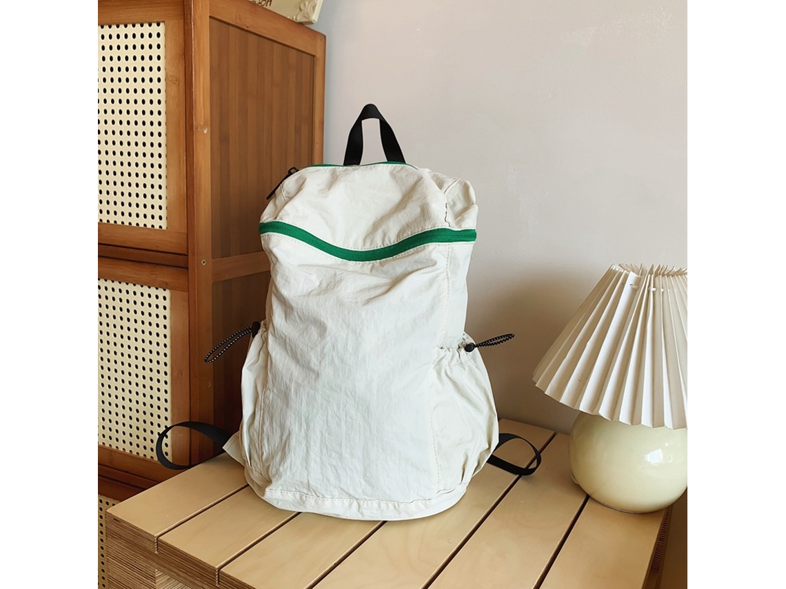 Mochila beige claro, nueva, ultraligera, agradable para la piel, elegante, gran capacidad, estilo para exteriores, Sfushos