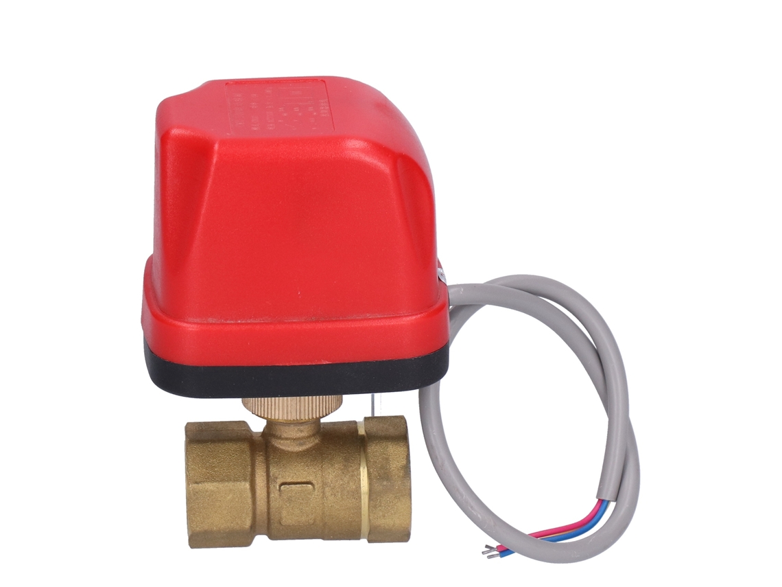 Válvula De Bola Eléctrica Motorizada Industrial De Latón Ac220v Dn20 Cwx50pcr02