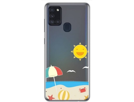 Carcasa Samsung Galaxy A21s TUMUNDOSMARTPHONE Dibujos Transparente Multicolor