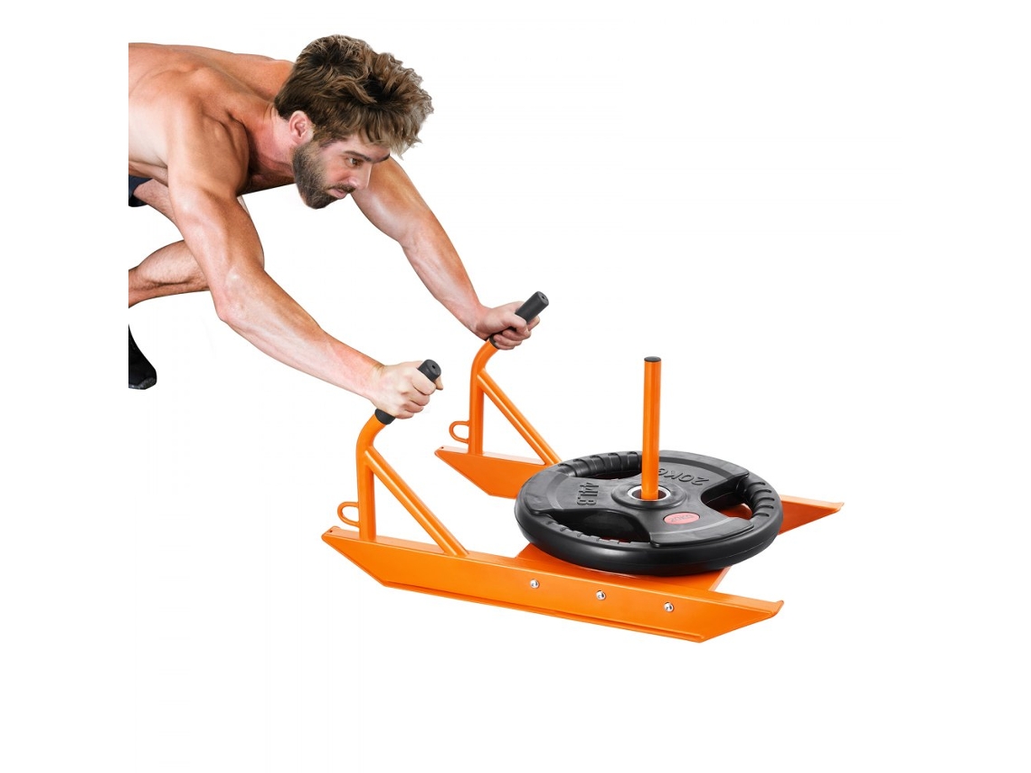 Set de entrenamiento de fuerza y resistencia Tekmaquinas con trineo de tracción, trineo de potencia de 227 kg y equipo funcional duradero.