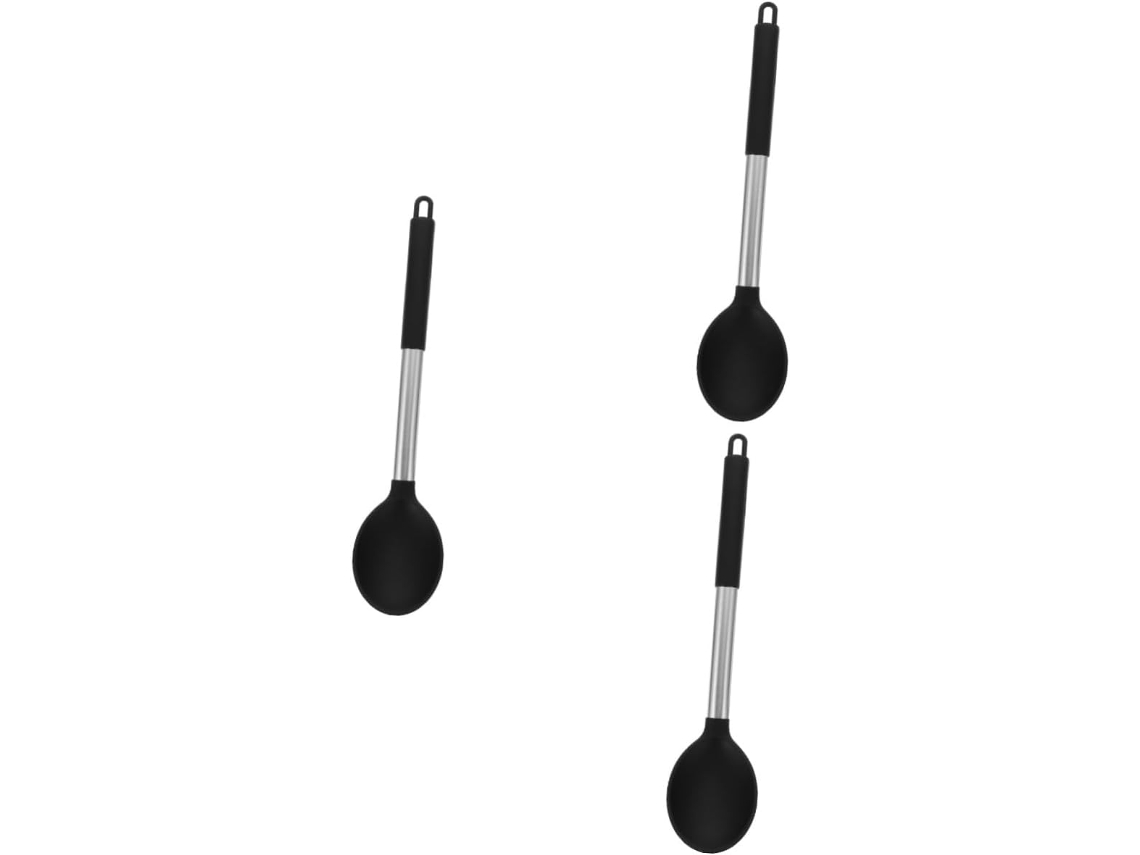 Cucharas De Silicona Para Cocinar. Resistentes Y Duraderas, Estas Cucharas De Larga Duración No Se Oxidan N...
