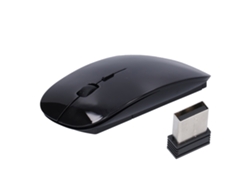 Ratón Inalámbrico Smart Slim 2.4g Con Receptor Usb Para Portátil, Oficina, Ordenador Y Tableta - Negro