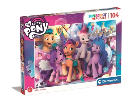Puzzle CLEMENTONI Supercolor My Little Pony rompecabezas 104 pieza(s) Televisión/películas