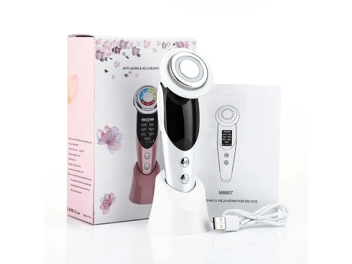 7combine1 - Instrumento de belleza multifuncional, dispositivo de rejuvenecimiento cutáneo con microcorriente Mdug