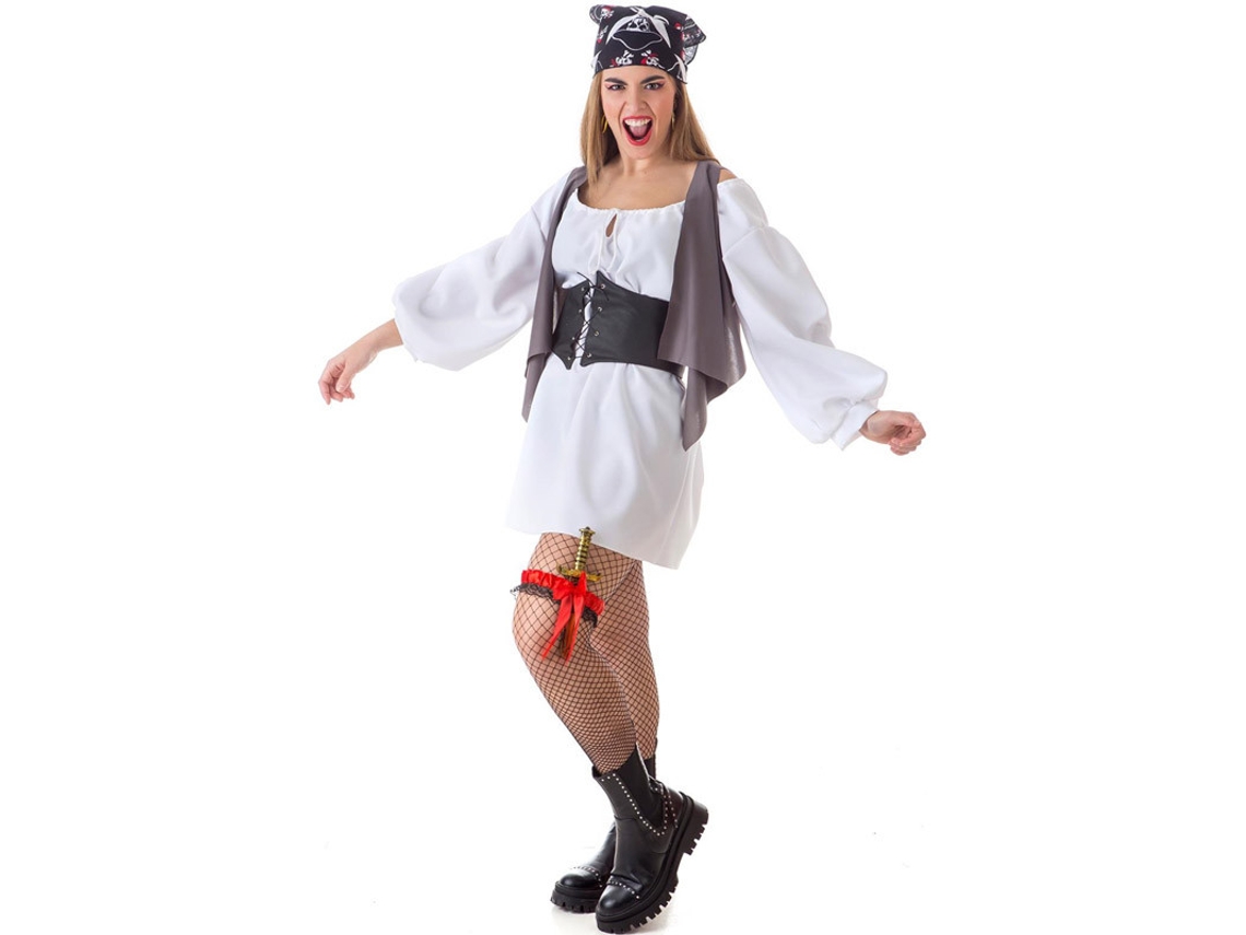 Disfraz de Mujer CREACIONES LLOPIS pirata naviera (Tam.: L)