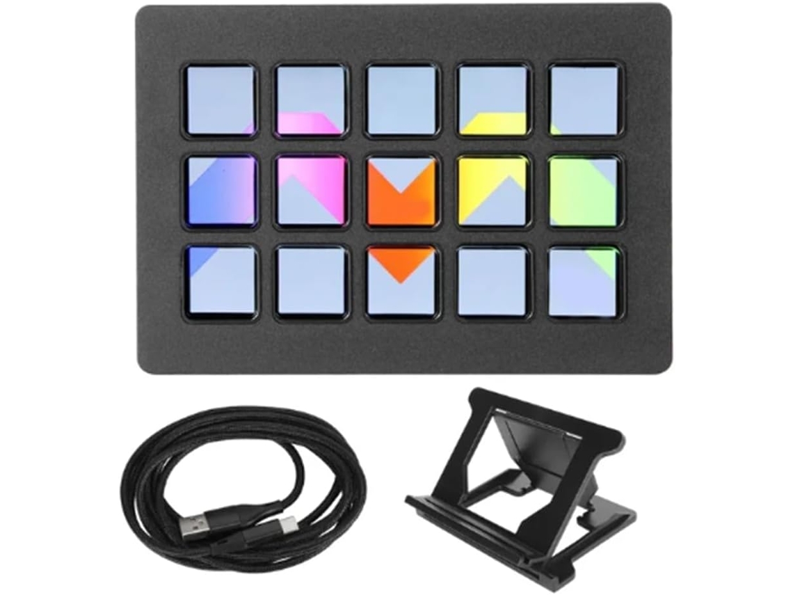Teclado Lcd Personalizable De 15 Teclas Con Función De Activación