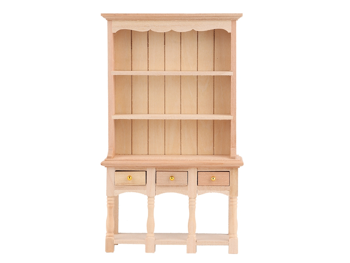 2026-gabinete De Libros De Bolsillo 1:12 Mueble De Madera Maravilloso Gabinete Miniatura