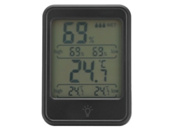 Termómetro Higrómetro Digital Mc41 Con Pantalla Lcd Y Retroiluminación Para La Medición De Temperatura Y Humedad.
