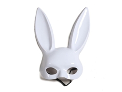 Máscara de conejo para mujer, accesorio adecuado para cumpleaños, Pascua, Halloween y fiestas de disfraces.