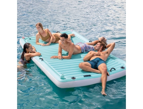 Colchoneta de piscina inflable vinilo azul 310x183 cm INTEX