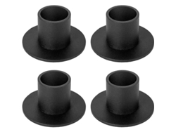 4 portavelas retro negros para el hogar, bodas, fiestas, regalos y decoración rústica moderna.