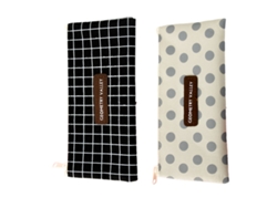 Estuche de tela Oxford con cremallera, estuche para lápices, neceser de maquillaje
