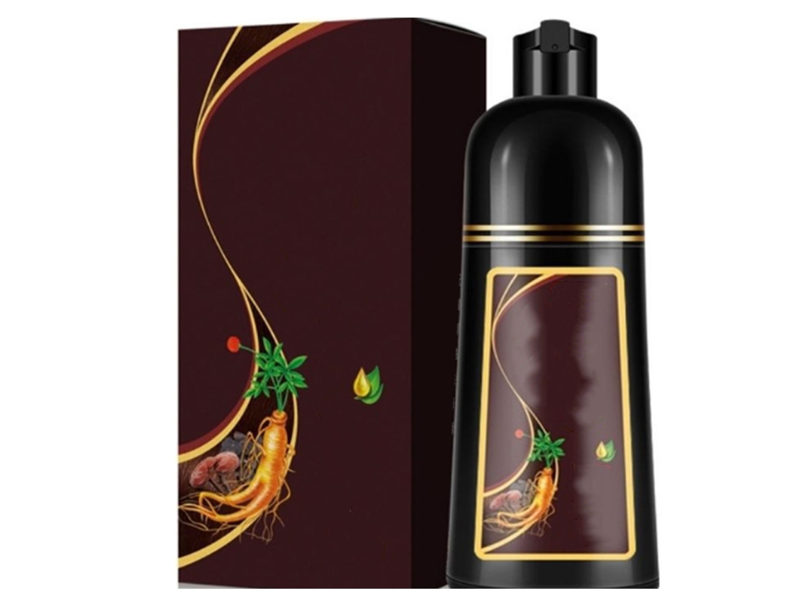 2026 champú Tinte 3 em 1 500ml Extratos Vegetais Nutrição Profunda Seguro Fácil de Usar Cor Café para Homem Mulher