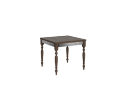 Mesa de Comedor ITAMOBY Romagna Librox (90x90/180 - Paneles de Melamina - Nogal)