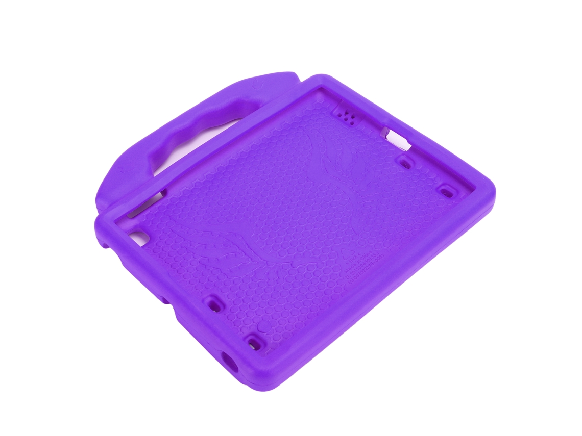Funda protectora de EVA para tableta iOS 2/3/4 de 9,7 pulgadas, a prueba de golpes, color morado y dorado claro