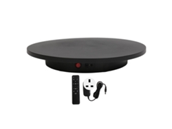Tocadiscos eléctrico EOOCOO con control remoto de velocidad y rotación de 360 grados.