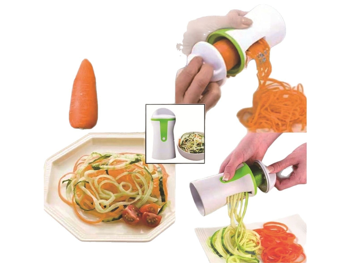 1 Pieza De Embudo Espiral Rallador De Verduras Abs De Acero Inoxidable, Rebanador De Zanahorias Y Pepinos, Picador De Verduras*