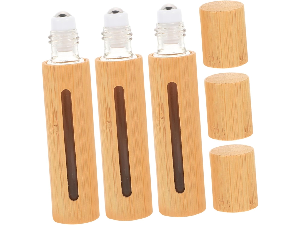 Frascos De Vidrio Rellenables De 10 Ml Con Cierre Enrollable Para Aceites Esenciales, Juego De 3, Fáciles De Usar.