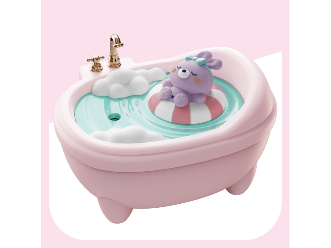 Humidificador Digitallab de 340 ml, silencioso, para dormitorio y escritorio (rosa)