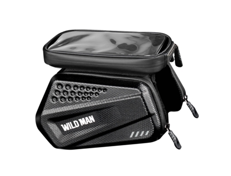 Bolsa bici estanca 1L con triple compartimento ventana táctil WILDMAN ES6 Negro
