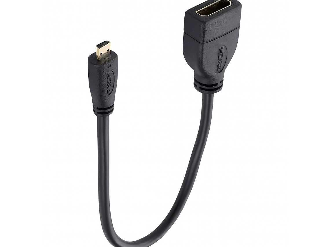 Adaptador convertidor HDMI F a Micro HDMI M Sanda SD 7346 Negro