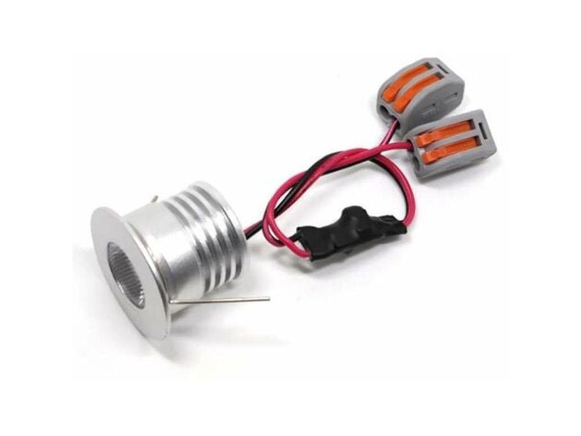 Foco Led Empotrable Compacto De 4w 12v 4000k-4500k Blanco Neutro Regulable De Aluminio