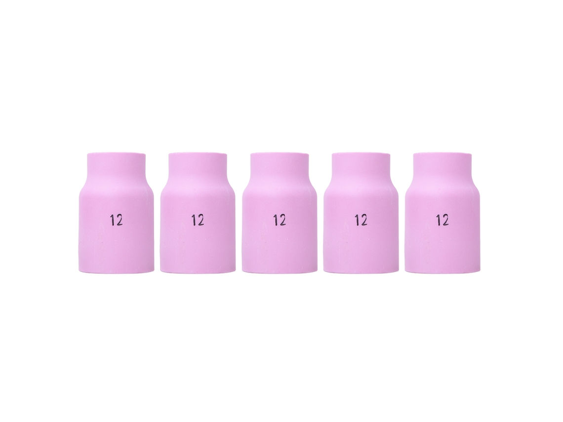 5 Boquillas Cerámicas De Gran Tamaño Para Gas, Lente 53n87 12, Piezas Para Antorcha Tig Para Soldadura Tig.
