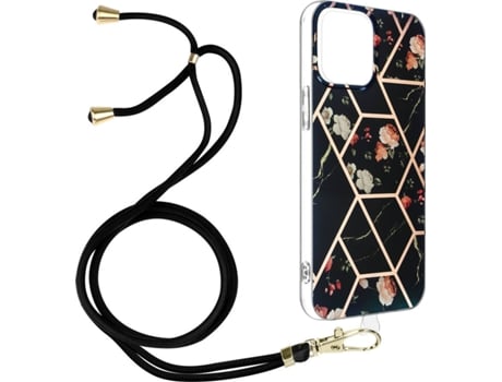 Carcasa iPhone 13 Pro Max AVIZAR Geométrico Negro
