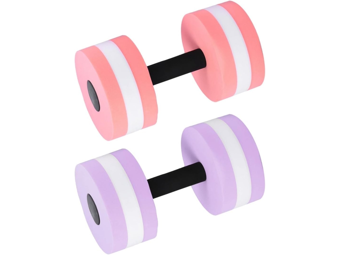 Juego De 2 Mancuernas Flotantes Ligeras De Eva, Accesorios Resistentes Para Fitness Acuático Para Hombres Y Mujeres.