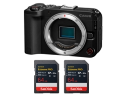 Canon Eos R50 V + 2 Sandisk 64gb Extreme Pro Uhs-ii Sdxc + Ebook “20 Consejos Para Fotos Que Impactan”