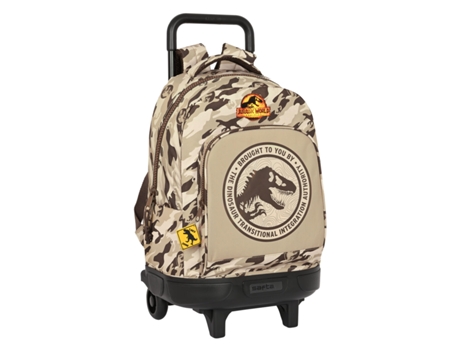 Mochila Escolar Con Ruedas Jurassic World Dominion Brown 33 x 45 x 22 cm