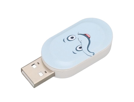HURRISE Memoria USB de Dibujos Animados Bonito Elefante Azul USB Flash Drive Patrón de Elefante Azul Tarjeta de Ordenador 16G