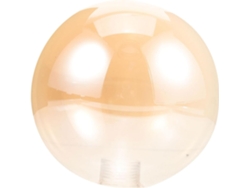 Globo De Cristal Ámbar G9 Con Bordes Redondeados Y Estructura Simple Para Una Lámpara Colgante De Estilo Delicado.