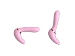 Vibrador de masaje multifrecuencia con función giratoria y pulsante para mujer (rosa) YIZHOOD