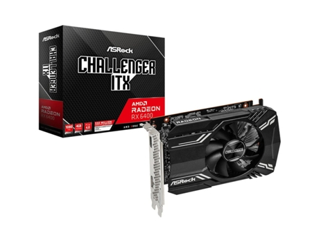 Tarjeta Gráfica ASROCK RX6400 CLI 4G 4 GB GDDR6 AMD Radeon RX 6400