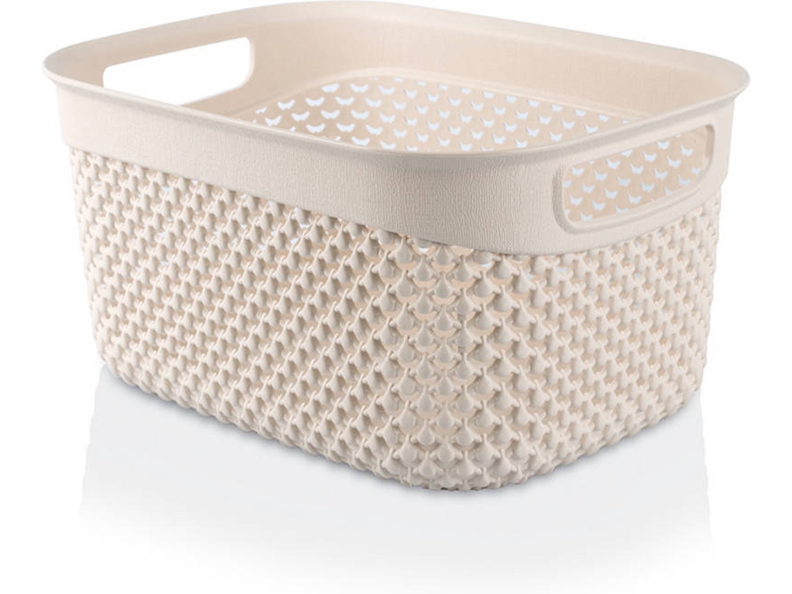 Cesta Seleccionadora Media Rectangular 7h HOUSE Beis 3,3 Litros