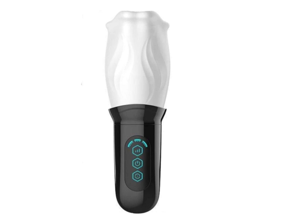 Masturbador Masculino Con 10 Modos De Vibración, Color Negro
