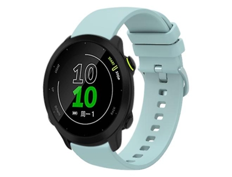 Correa para Garmin Forerunner 158 20mm zafiro verde Color sólido correa de reloj de silicona suave VENISYMLIS