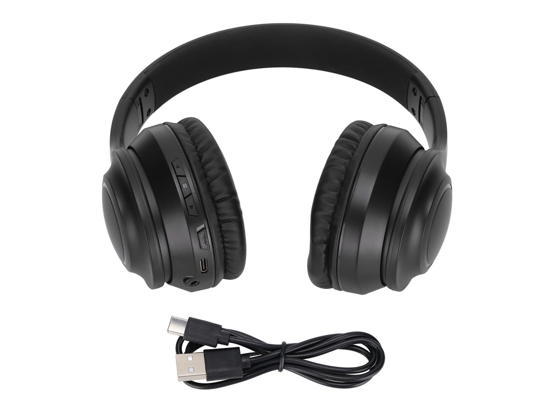 Auriculares Bluetooth Supraaurales (bluetooth Inalámbrico, Cancelación Activa De Ruido) Plegables Con Jack De Audio Aux Y Batería Integrada