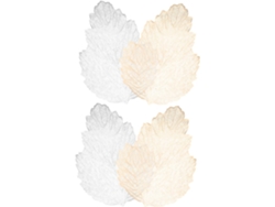 Juego De 4 Manteles Individuales Decorativos Con Forma De Hoja, Resistentes Al Desgaste, Para El Comedor.