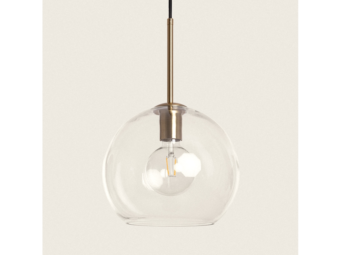LEDKIA Lámpara Colgante Cristal Ona Transparente