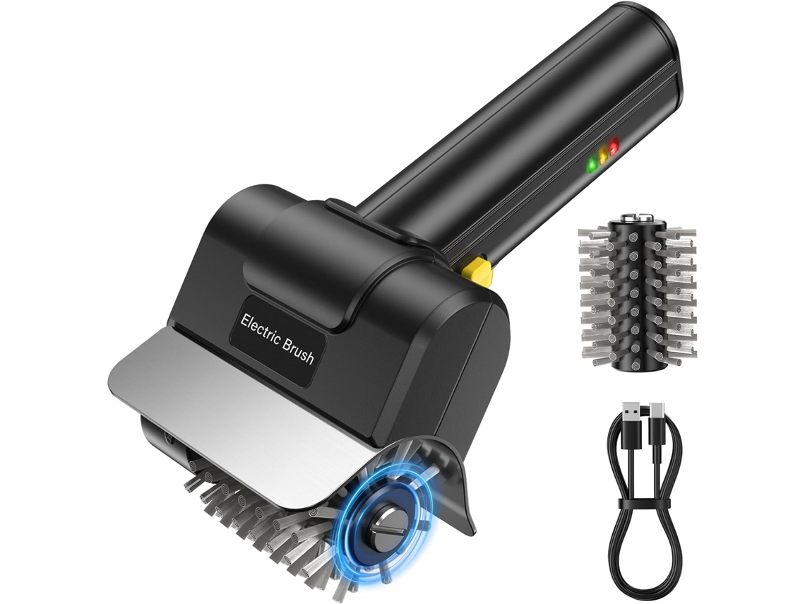 Limpiador Eléctrico Recargable Para Parrillas, 1500 Rpm, 100 Minutos De Autonomía, Czhhmart